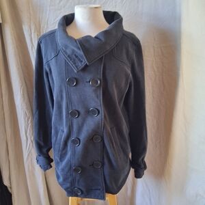 Delia's black double breasted peacoat Size XL #peacoat #outerwear
